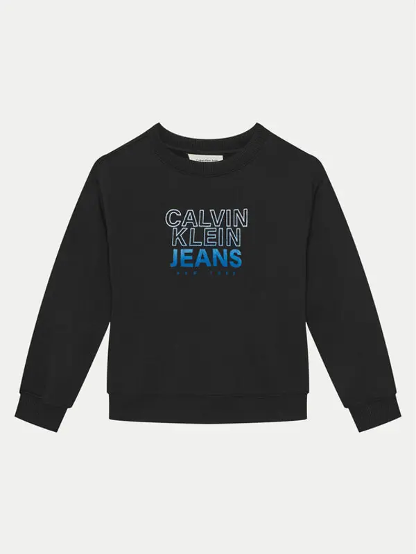 Calvin Klein Jeans Calvin Klein Jeans Majica dugih rukava IB0IB02376 Crna Relaxed Fit