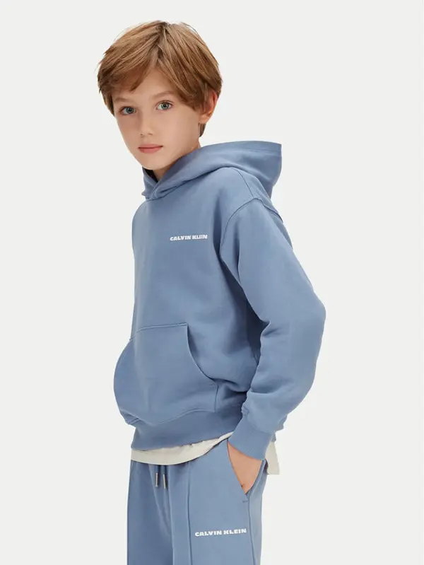 Calvin Klein Jeans Calvin Klein Jeans Majica dugih rukava IB0IB02618 Plava Relaxed Fit