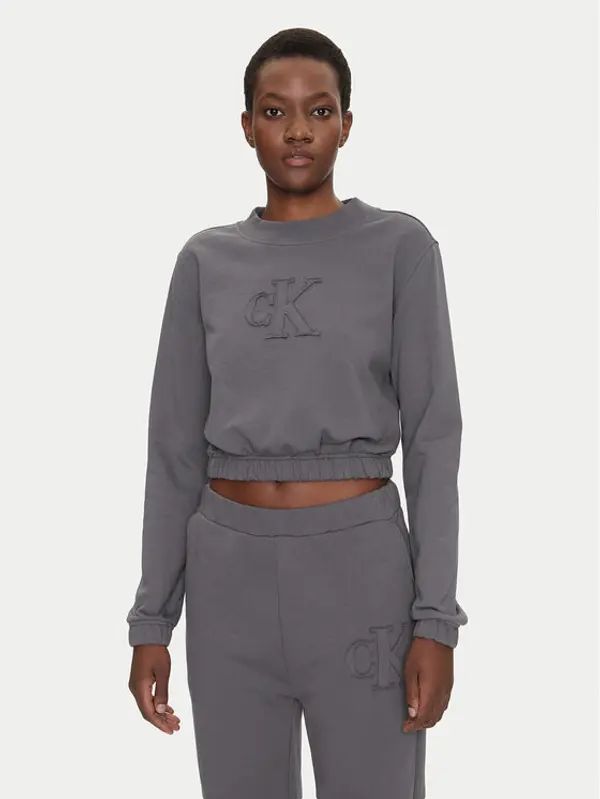 Calvin Klein Jeans Calvin Klein Jeans Majica dugih rukava J20J225363 Siva Regular Fit