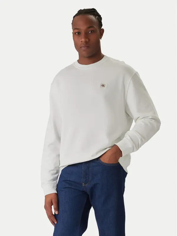 Calvin Klein Jeans Calvin Klein Jeans Majica dugih rukava LV04RC273G Bijela Regular Fit