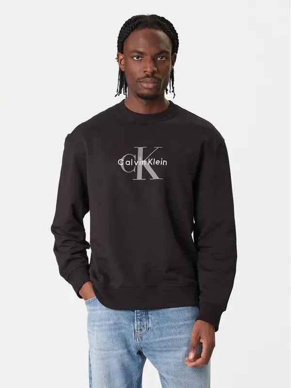 Calvin Klein Jeans Calvin Klein Jeans Majica dugih rukava LV04RD242G Crna Regular Fit