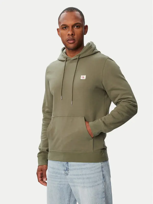 Calvin Klein Jeans Calvin Klein Jeans Majica dugih rukava LV04RG269G Tamno zelena Classic Fit
