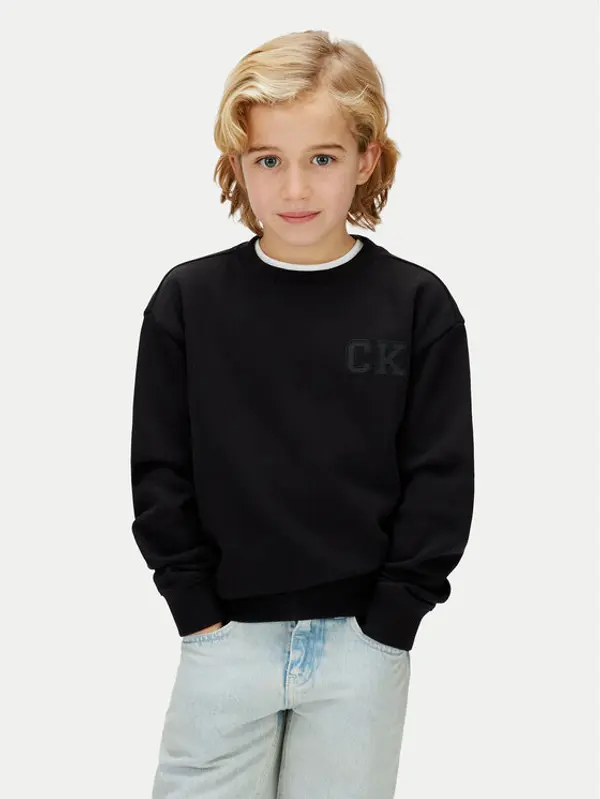 Calvin Klein Jeans Calvin Klein Jeans Majica dugih rukava LVCKSJB07B Crna Relaxed Fit