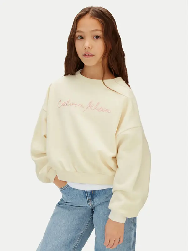 Calvin Klein Jeans Calvin Klein Jeans Majica dugih rukava LVCKSJB25G Bež Relaxed Fit