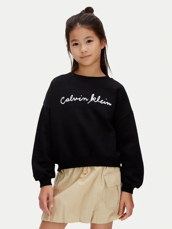 Calvin Klein Jeans Calvin Klein Jeans Majica dugih rukava LVCKSJB25G Crna Relaxed Fit