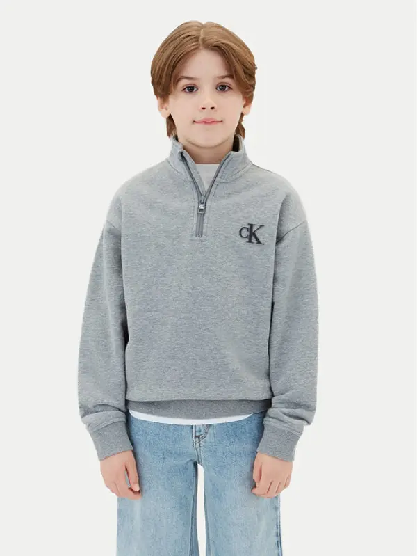 Calvin Klein Jeans Calvin Klein Jeans Majica dugih rukava LVCKTJB47B Siva Regular Fit