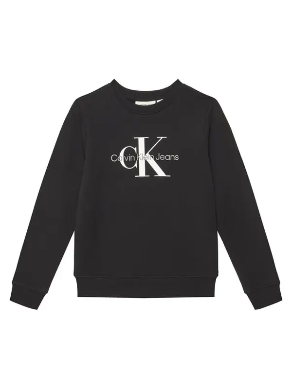 Calvin Klein Jeans Calvin Klein Jeans Majica dugih rukava Monogram IU0IU00675 D Crna Regular Fit