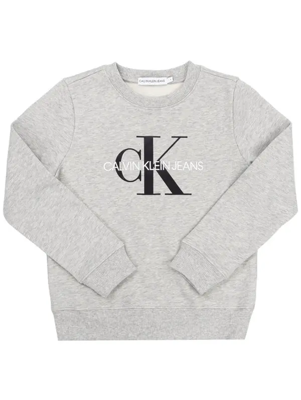 Calvin Klein Jeans Calvin Klein Jeans Majica dugih rukava Monogram Logo IU0IU00069 Siva Regular Fit