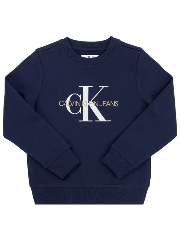 Calvin Klein Jeans Calvin Klein Jeans Majica dugih rukava Monogram Logo IU0IU00069 Tamnoplava Regular Fit