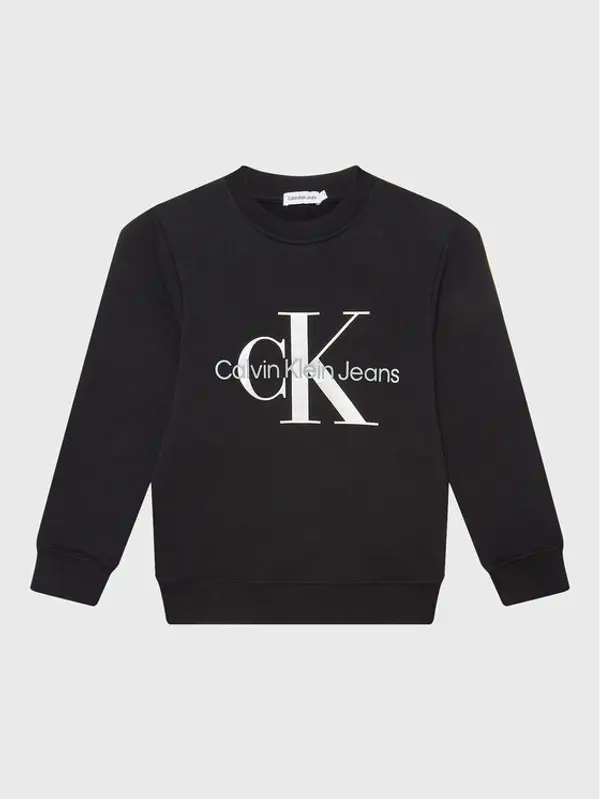 Calvin Klein Jeans Calvin Klein Jeans Majica dugih rukava Monogram Logo IU0IU00265 Crna Regular Fit