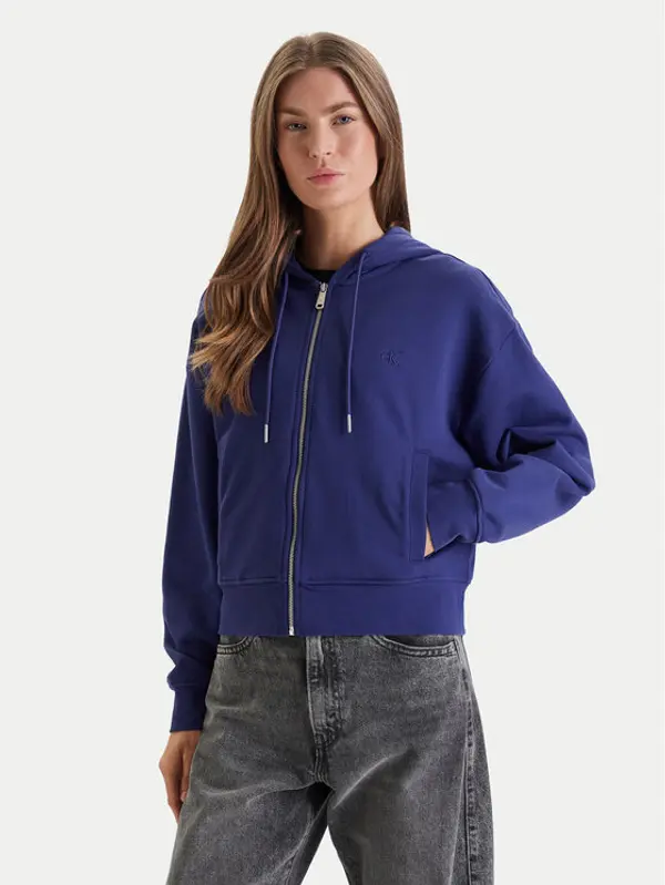 Calvin Klein Jeans Calvin Klein Jeans Majica dugih rukava Monogram LV047F208G Ljubičasta Relaxed Fit