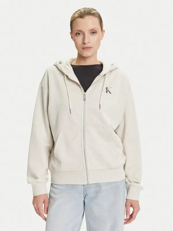 Calvin Klein Jeans Calvin Klein Jeans Majica dugih rukava Monologo LV047B270G Bež Regular Fit