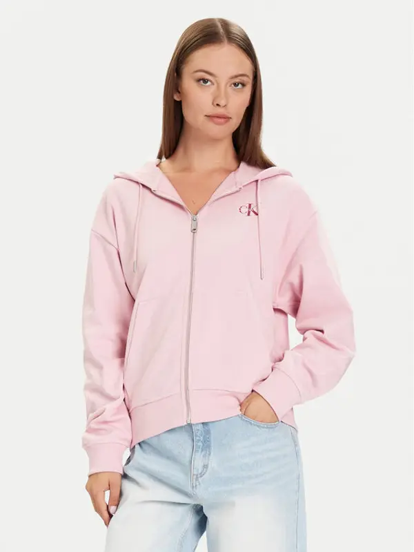 Calvin Klein Jeans Calvin Klein Jeans Majica dugih rukava Monologo LV047B270G Ružičasta Regular Fit