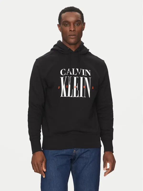 Calvin Klein Jeans Calvin Klein Jeans Majica dugih rukava Serif Font Graphic J30J327520 Crna Regular Fit