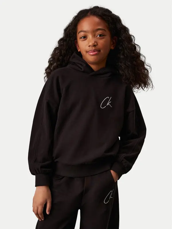Calvin Klein Jeans Calvin Klein Jeans Majica dugih rukava Signage IG0IG02640 Crna Regular Fit