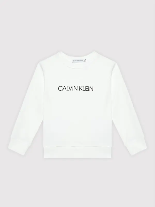 Calvin Klein Jeans Calvin Klein Jeans Majica dugih rukava Unisex Institutional Logo IU0IU00162 Bijela Regular Fit