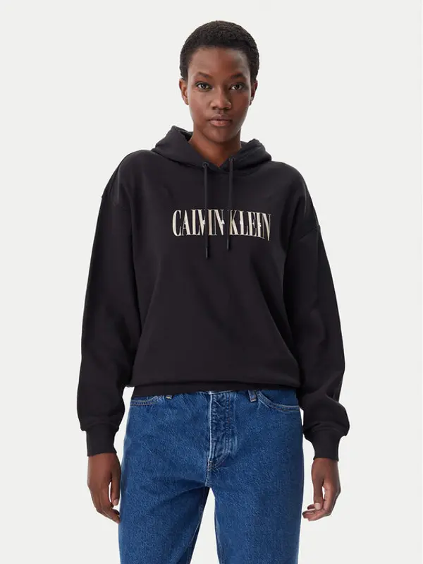 Calvin Klein Jeans Calvin Klein Jeans Majica dugih rukava Varsity J20J225579 Crna Regular Fit