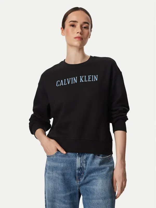 Calvin Klein Jeans Calvin Klein Jeans Majica dugih rukava Varsity LV047H806G Crna Regular Fit
