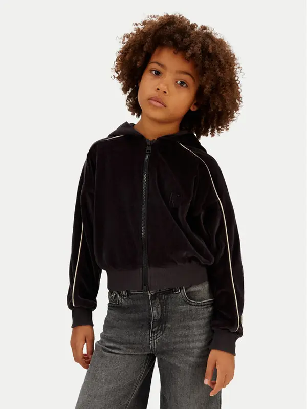 Calvin Klein Jeans Calvin Klein Jeans Majica dugih rukava Velvet IG0IG03088 Crna Regular Fit