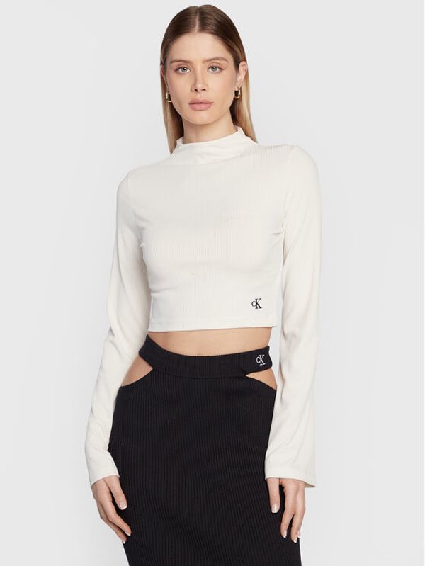 Calvin Klein Jeans Calvin Klein Jeans Majica J20J220298 Bež Slim Fit