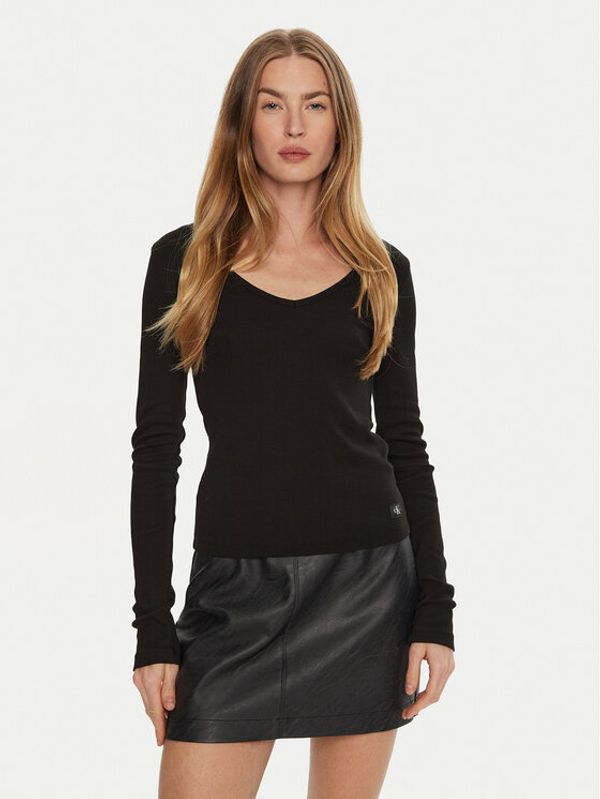 Calvin Klein Jeans Calvin Klein Jeans Majica J20J224197 Crna Slim Fit