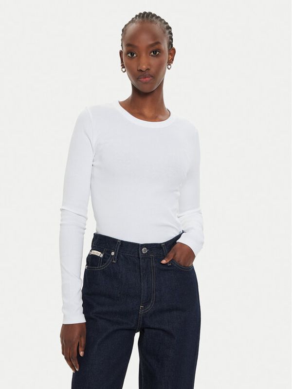 Calvin Klein Jeans Calvin Klein Jeans Majica J20J224454 Bijela Slim Fit