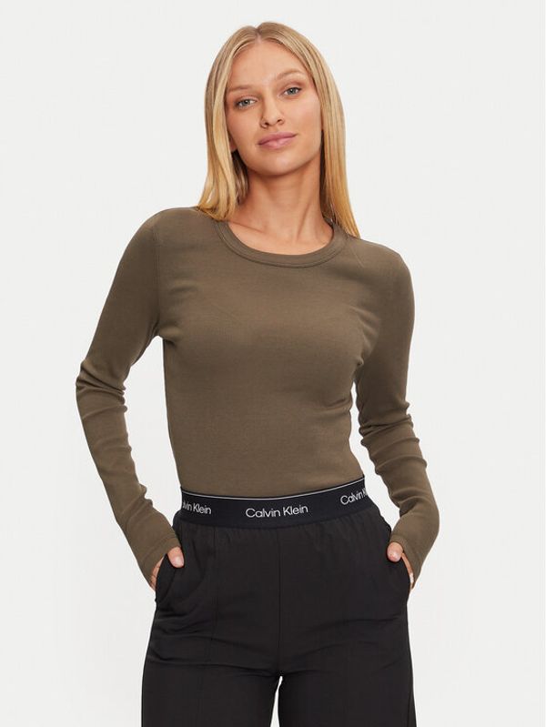 Calvin Klein Jeans Calvin Klein Jeans Majica J20J224640 Zelena Slim Fit