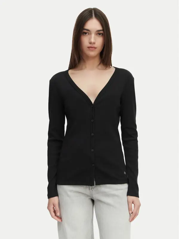 Calvin Klein Jeans Calvin Klein Jeans Majica LV047G207G Crna Regular Fit