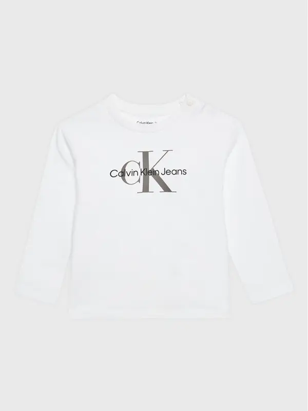 Calvin Klein Jeans Calvin Klein Jeans Majica Monogram IN0IN00005 Bijela Regular Fit