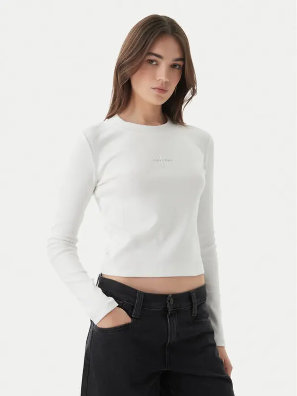 Calvin Klein Jeans Calvin Klein Jeans Majica Monogram LV047A803G Bijela Slim Fit