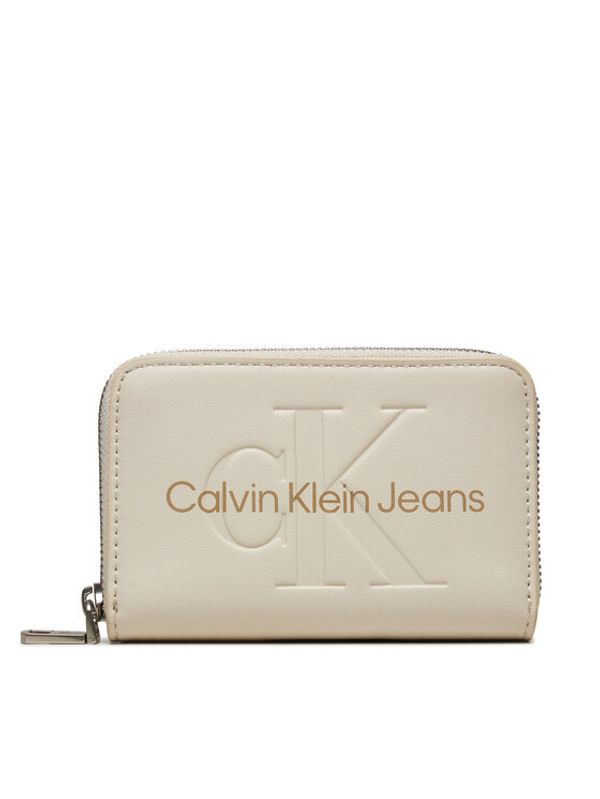 Calvin Klein Jeans Calvin Klein Jeans Mali ženski novčanik Zip Around Mono K60K612255 Écru