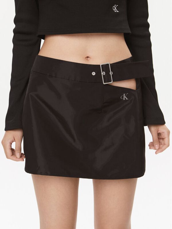 Calvin Klein Jeans Calvin Klein Jeans Mini suknja J20J222224 Crna Regular Fit