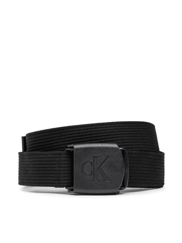Calvin Klein Jeans Calvin Klein Jeans Muški remen Logo Plaque Webbing Belt K50K510160 Crna