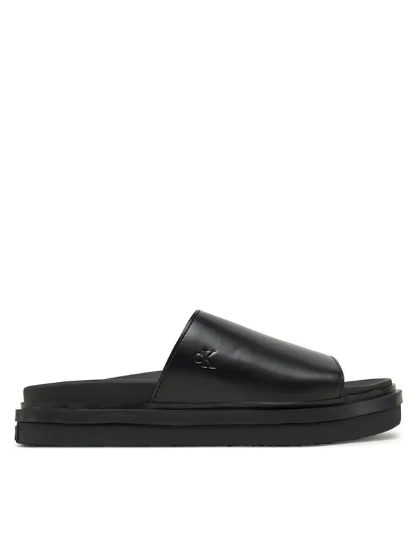 Calvin Klein Jeans Calvin Klein Jeans Natikače Flat Molded Sandal Slide YW0YW01710 Crna