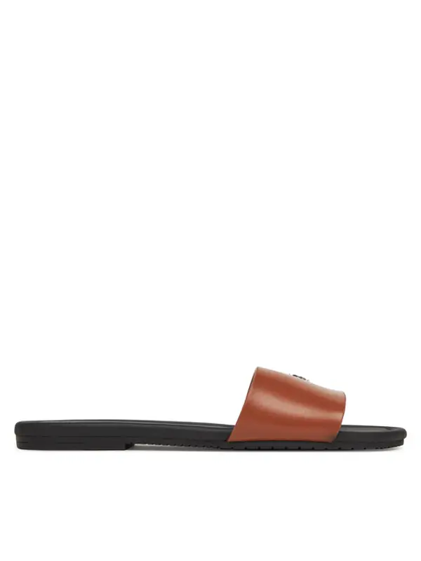 Calvin Klein Jeans Calvin Klein Jeans Natikače Flat Sandal Slide Mg YW0YW01697 Smeđa