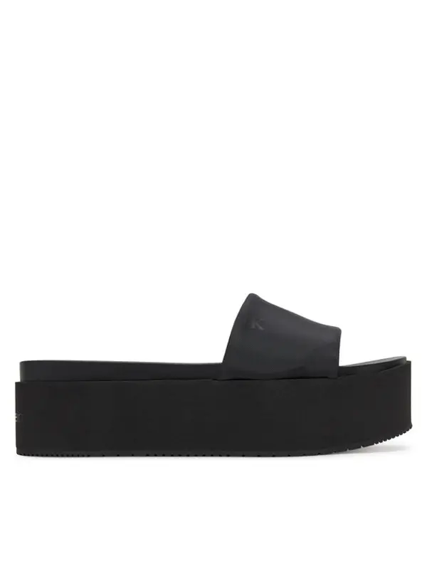 Calvin Klein Jeans Calvin Klein Jeans Natikače Flatform Sandal Slide In Nylon YW0YW01791 Crna