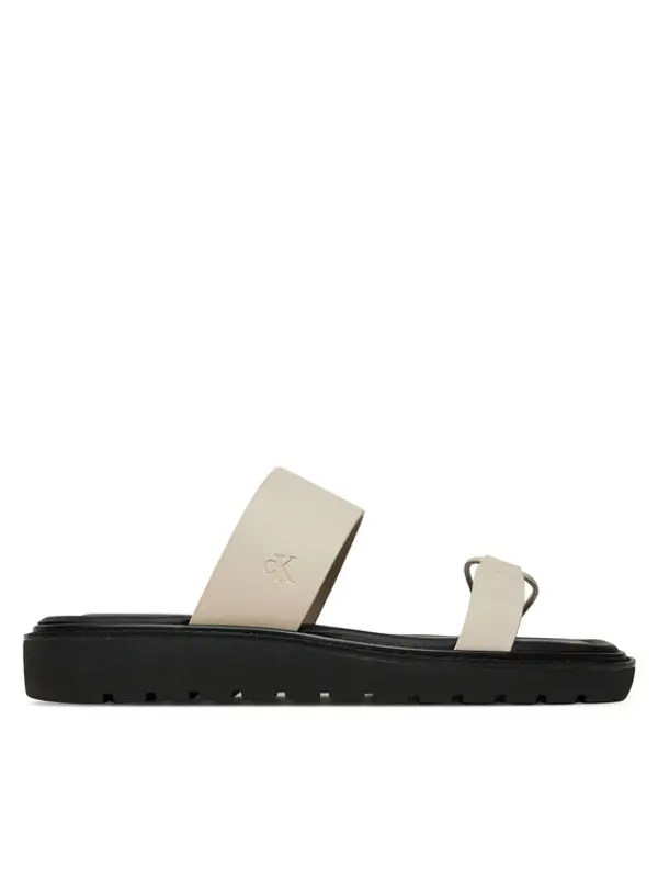 Calvin Klein Jeans Calvin Klein Jeans Natikače Rope Sandal Soft Lth Mg YW0YW01864 Écru