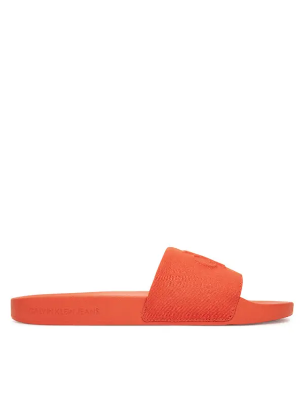 Calvin Klein Jeans Calvin Klein Jeans Natikače Slide Hf Mono Cv YM0YM01282 Narančasta