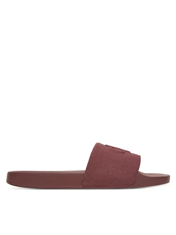 Calvin Klein Jeans Calvin Klein Jeans Natikače Slide Hf Mono Cv YM0YM01282 Smeđa