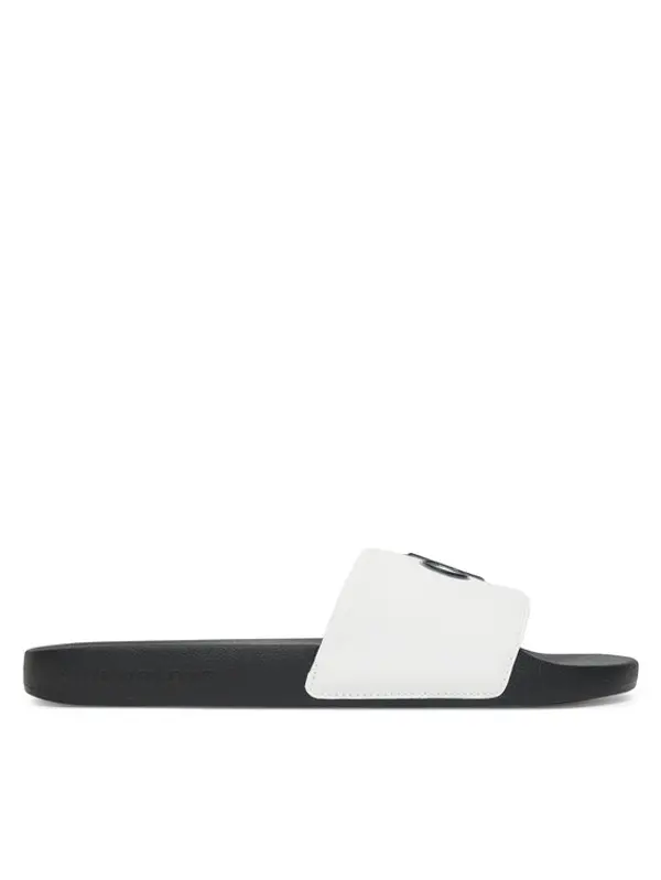 Calvin Klein Jeans Calvin Klein Jeans Natikače Slide Jelly Mono Pu YM0YM01281 Bijela