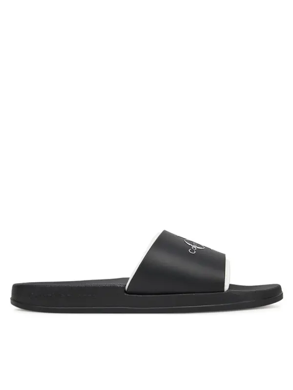 Calvin Klein Jeans Calvin Klein Jeans Natikače Slide Rubber Neoprene Monologo YM0YM00361 Crna