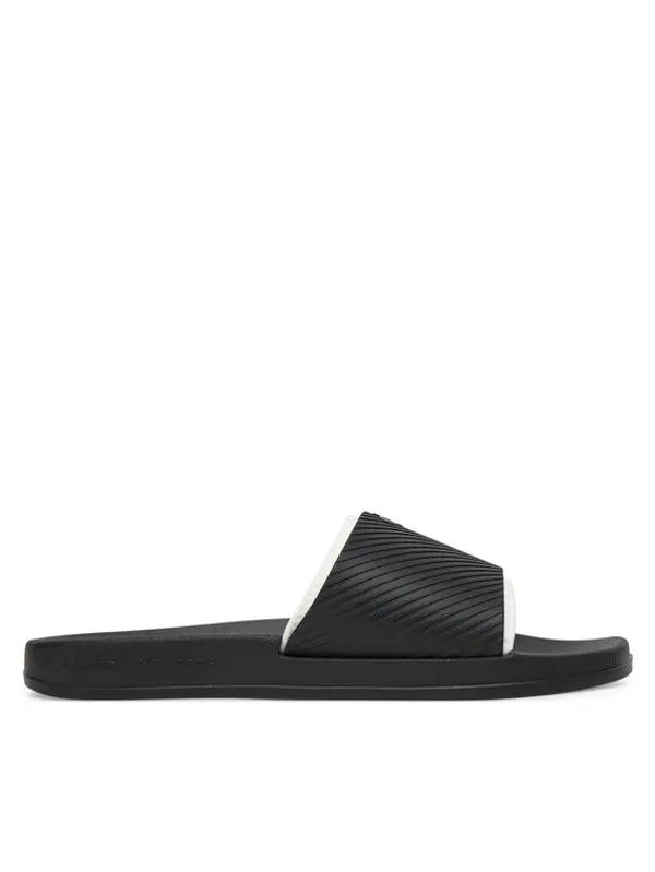 Calvin Klein Jeans Calvin Klein Jeans Natikače Slide Rubber Neoprene Text YM0YM01234 Crna