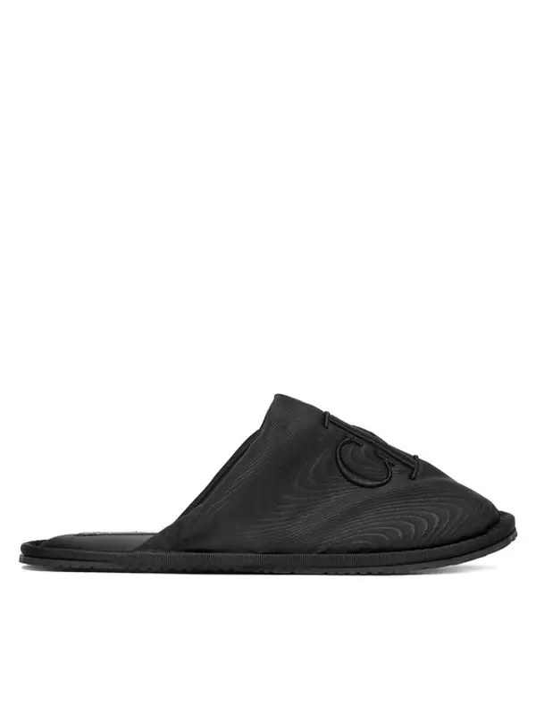 Calvin Klein Jeans Calvin Klein Jeans Papuče Slipper Satin Moire YW0YW02053 Crna
