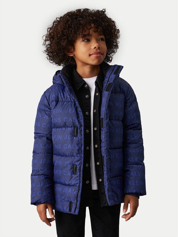 Calvin Klein Jeans Calvin Klein Jeans Pernata jakna Logo Aop IB0IB02289 Plava Regular Fit