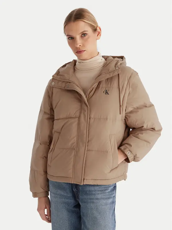 Calvin Klein Jeans Calvin Klein Jeans Pernata jakna LV044D522G Bež Regular Fit