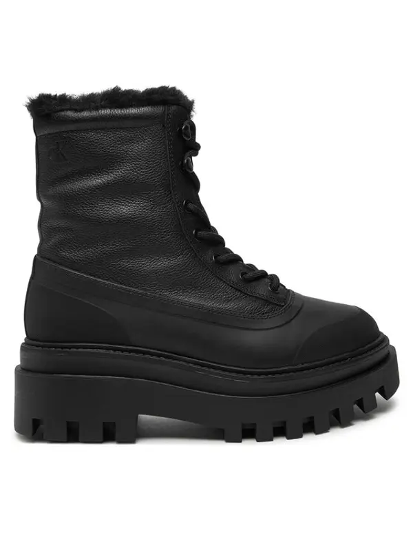 Calvin Klein Jeans Calvin Klein Jeans Planinarske cipele Flatform Lace Up Boot Padded YW0YW01557 Crna