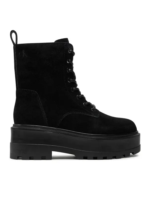 Calvin Klein Jeans Calvin Klein Jeans Planinarske cipele Flatform Zip Laceup Mg S YW0YW01554 Crna