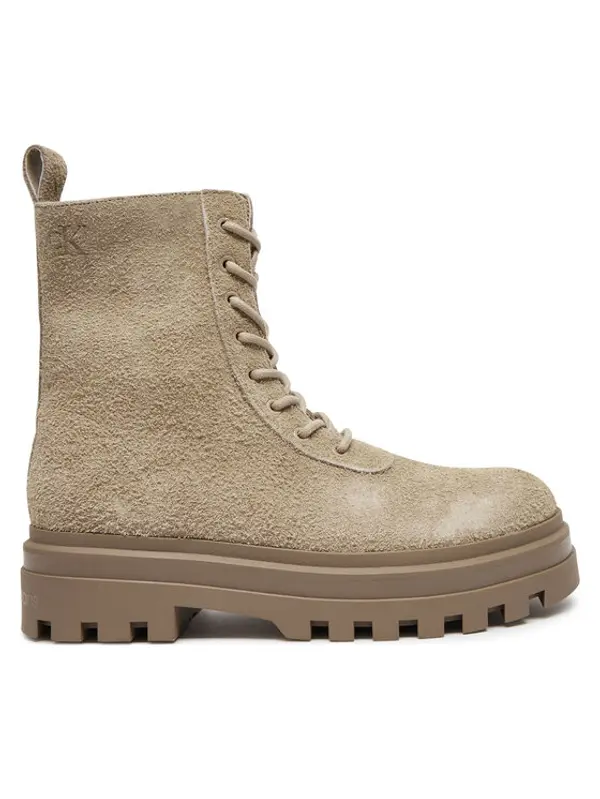 Calvin Klein Jeans Calvin Klein Jeans Planinarske cipele Lugged Lace Zip Boot Oxf Hr Su YM0YM01068 Bež