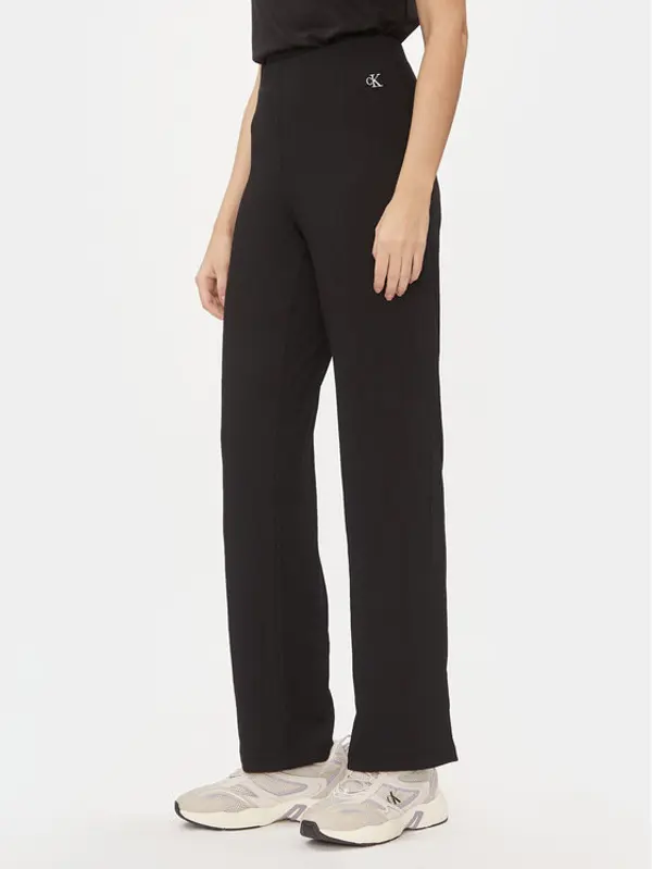Calvin Klein Jeans Calvin Klein Jeans Pletene hlače J20J222685 Crna Straight Fit