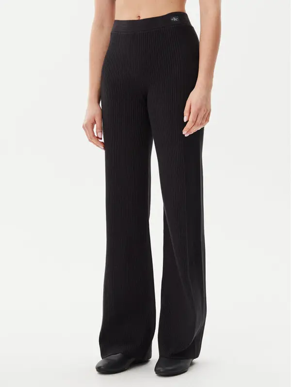 Calvin Klein Jeans Calvin Klein Jeans Pletene hlače J20J225336 Crna Slim Fit